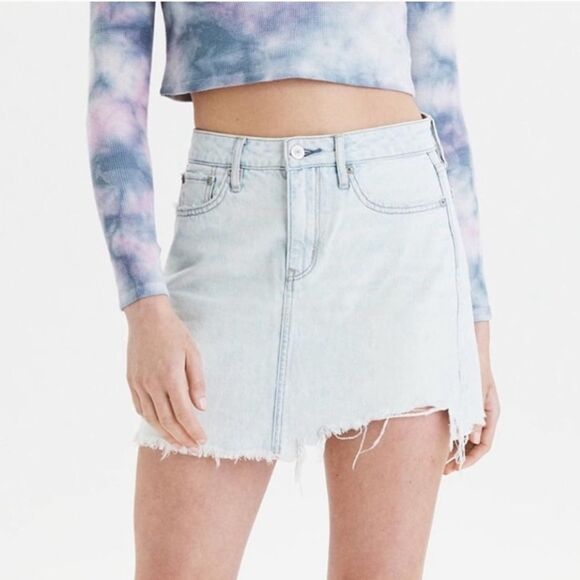 NWT American Eagle Denim Skirt 00‎ - Picture 1 of 9